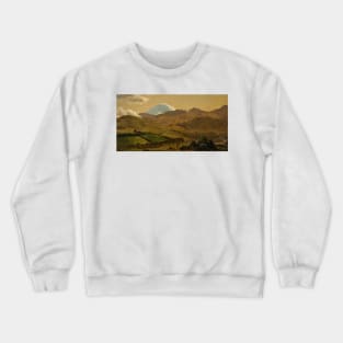 Mount Chimborazo, Ecuador by Frederic Edwin Church Crewneck Sweatshirt